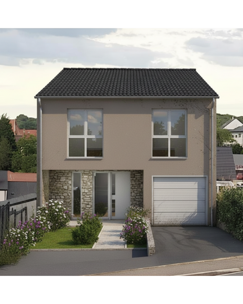 Maison à terminer à vendre à Théding– Gros œuvre déjà réalisé (hors d’eau / hors d’air)