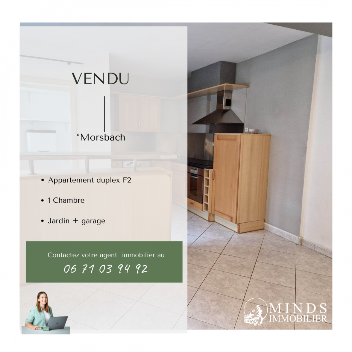 Appartement de type F2 en duplex, vendu à MORSBACH