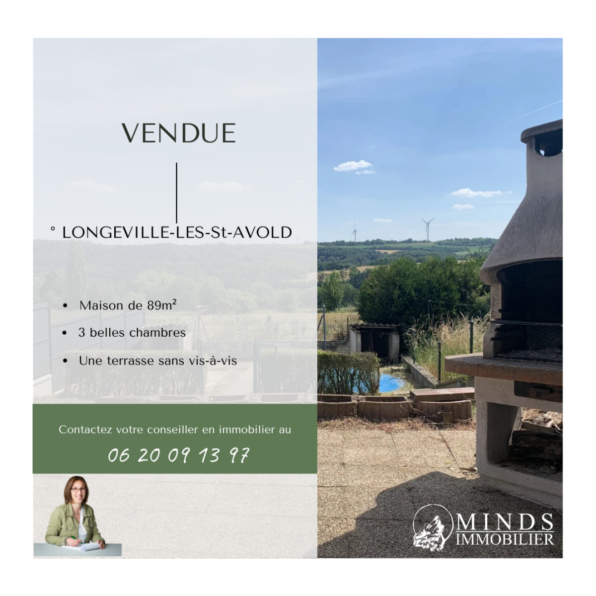 Maison au calme vendue à Longeville lès St Avold