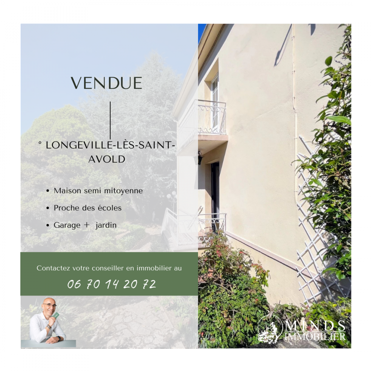 Jolie maison familiale, au calme vendue à Longeville lès St Avold