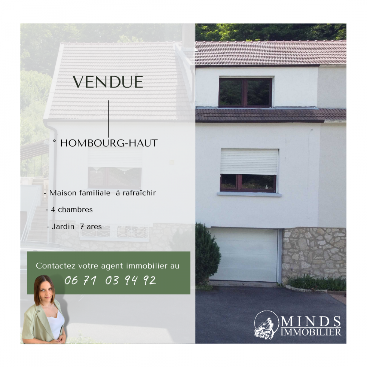 Maison familiale vendue à Hombourg-Haut