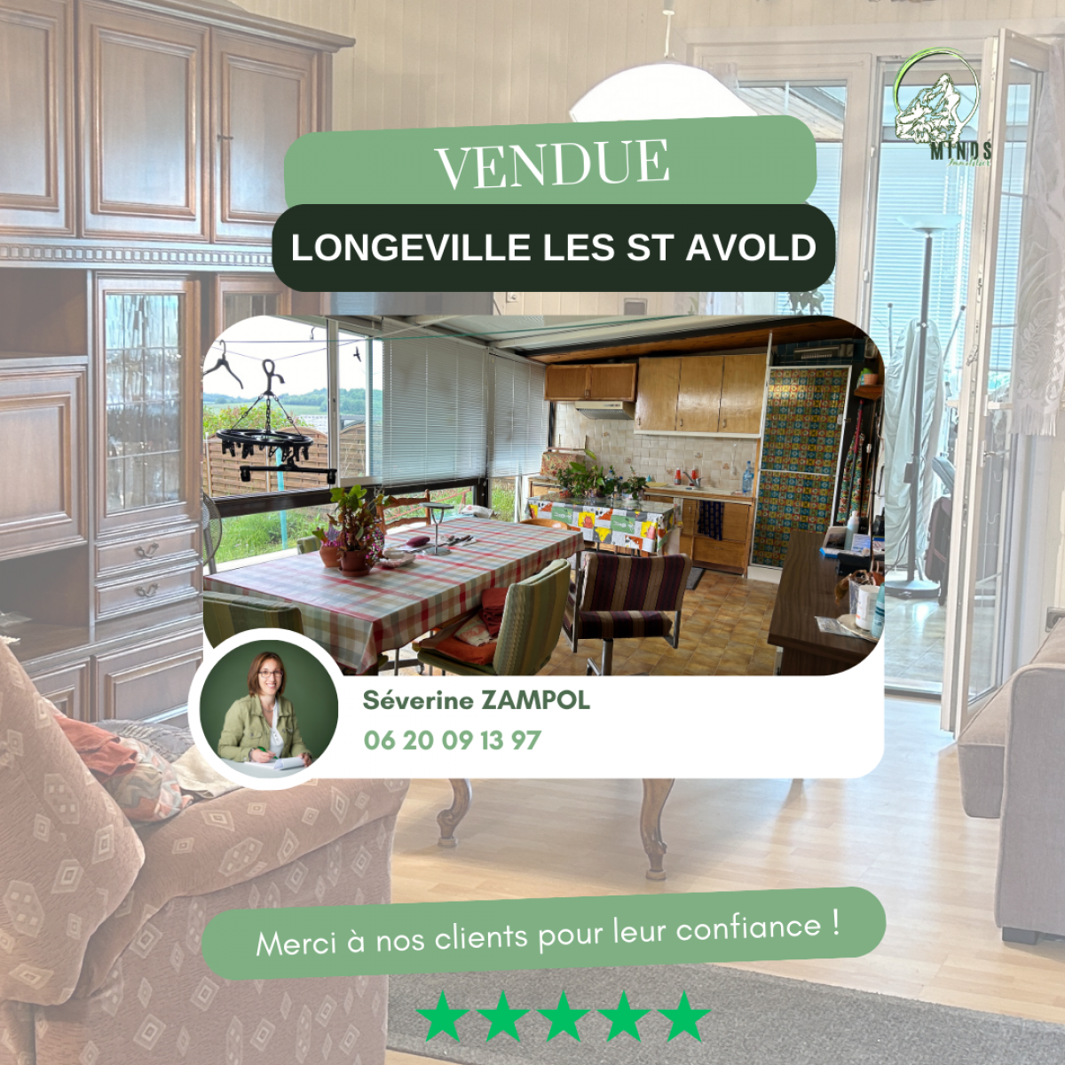 Maison au calme vendue à Longeville lès St Avold