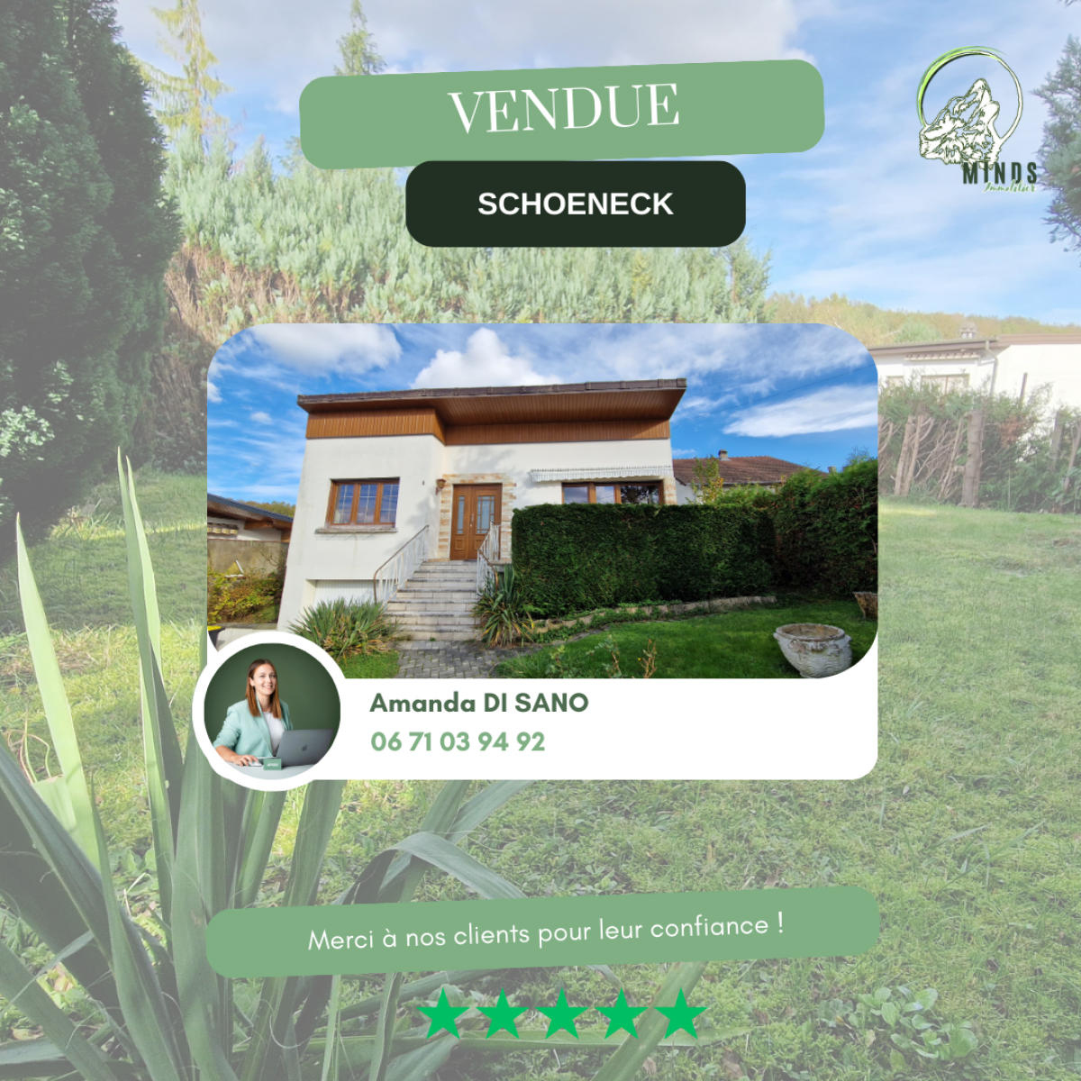 Maison individuelle vendue en 2 mois à SCHOENECK